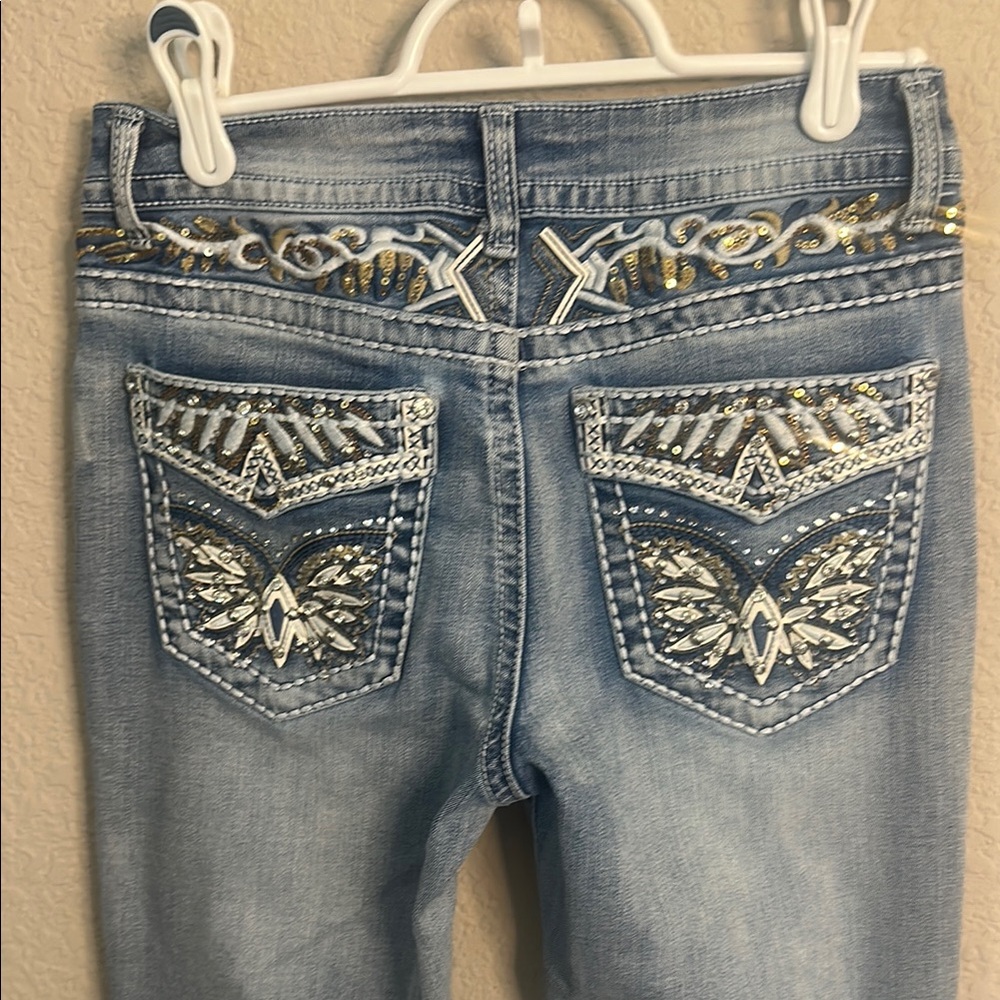 Blue Boot Cut Jeans with Classic Style